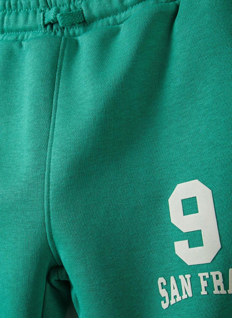 Boys Tracksuit with Print – 2 Piece Half Zip Set