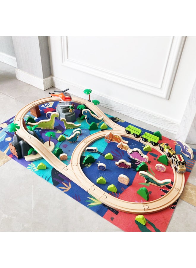 Track Toys Children's Puzzle 4-6 Years Old Building Blocks Assembled Boys And Girls Thomas Train Track Set Wholesale-Color:(TQ2051)50 Pieces Clock Tower Track 1.1kg