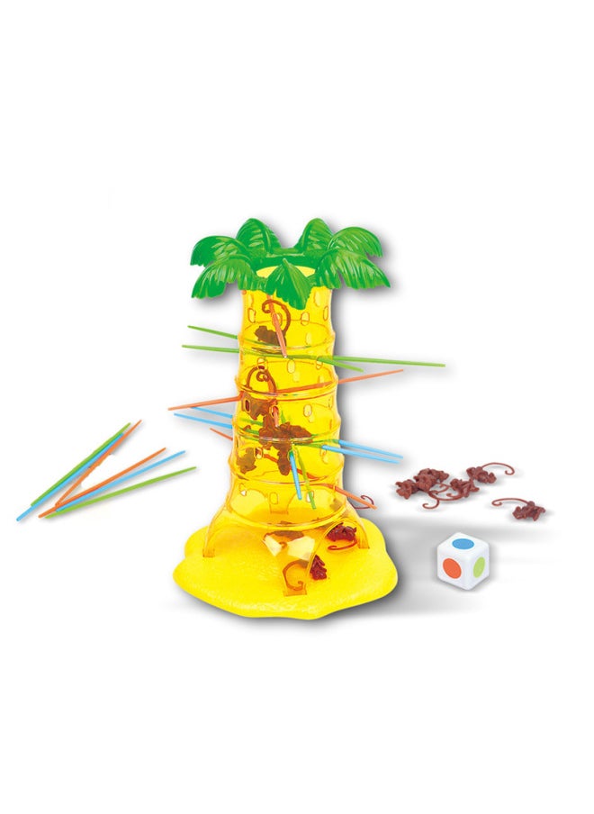 Frog Balance Tree Astronaut Children's Educational Table Game Toy Multiplayer Interactive Stacking Fun Toy-Color:Monkey Climbing Tree