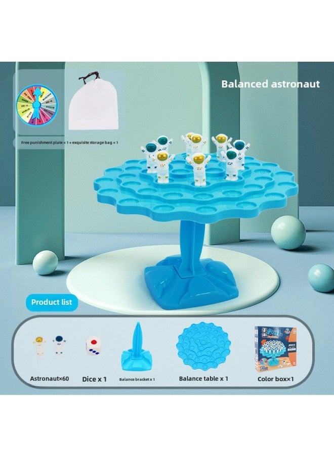 Frog Balance Tree Astronaut Children's Educational Table Game Toy Multiplayer Interactive Stacking Fun Toy-Color:Balance Tree-Spaceman