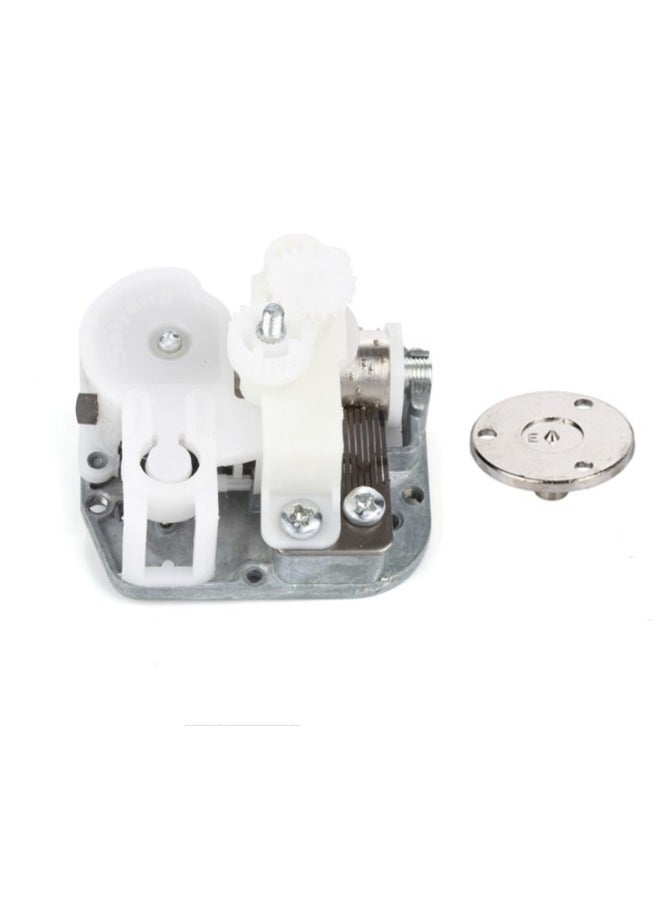 Saiyang Music Box Music Box Movement 18NS36 With Center Turn Bridge Bracket Mushroom Head-Color:Movement With Center Turning Bridge Bracket + Mushroom Head On