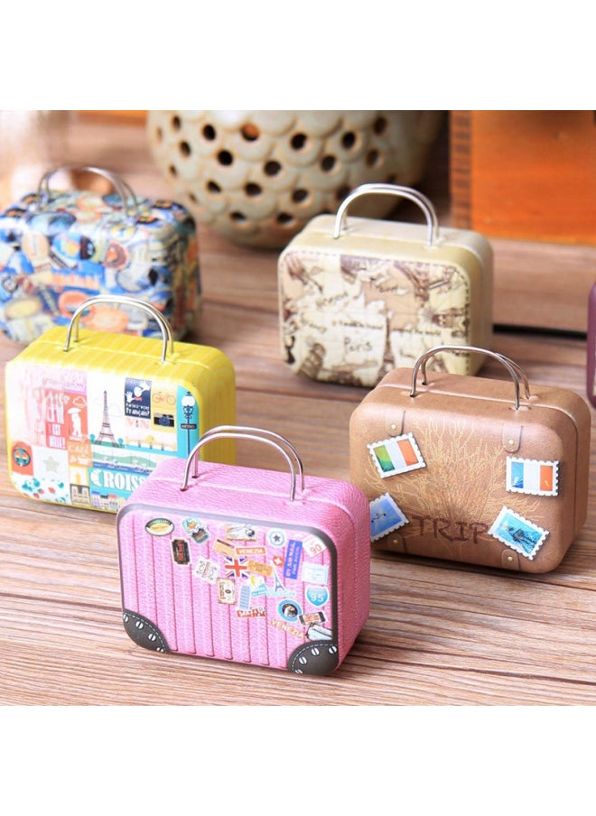 Flying Song Super Cute Metal Suitcase Music Box Mini Wind-up Music Box Creative Gift Gift Sky City-Color:06 ]-Dimensions:Music Pirates Of The Caribbean