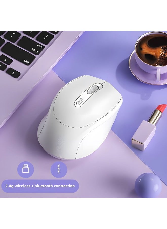 Business Lenovo Game Mouse Founder For Office E-sports Genuine Goods Notebook Notebook Computer Official Wireless Bluetooth-Specification:Dual Mode—haoyue Baiqingying Bluetooth★2.4g Wireless Version Charging★Ultra-long Battery Life, Silent Press
