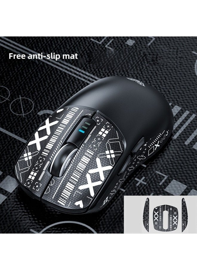 SC580 Wireless Mouse Three-Mode Bluetooth 2.4g Wired E-Sports Game Notebook Desktop Computer Office-Specifications: Wireless Three-mode-10000dpi-free Anti-slip Sticker-official Standard