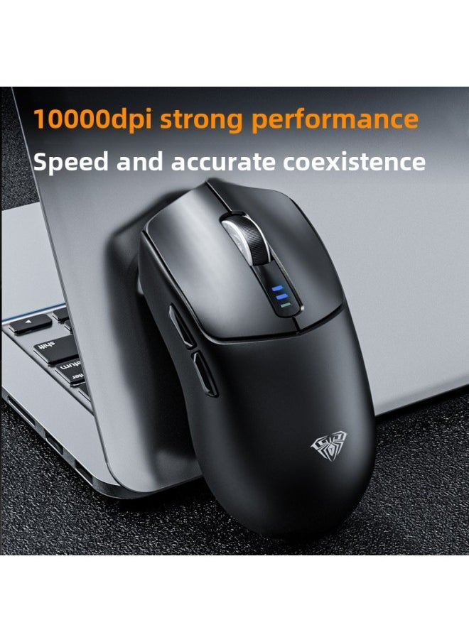 SC580 Wireless Mouse Three-Mode Bluetooth 2.4g Wired E-Sports Game Notebook Desktop Computer Office-Specifications: Wireless Three-mode-10000dpi-free Anti-slip Sticker-official Standard