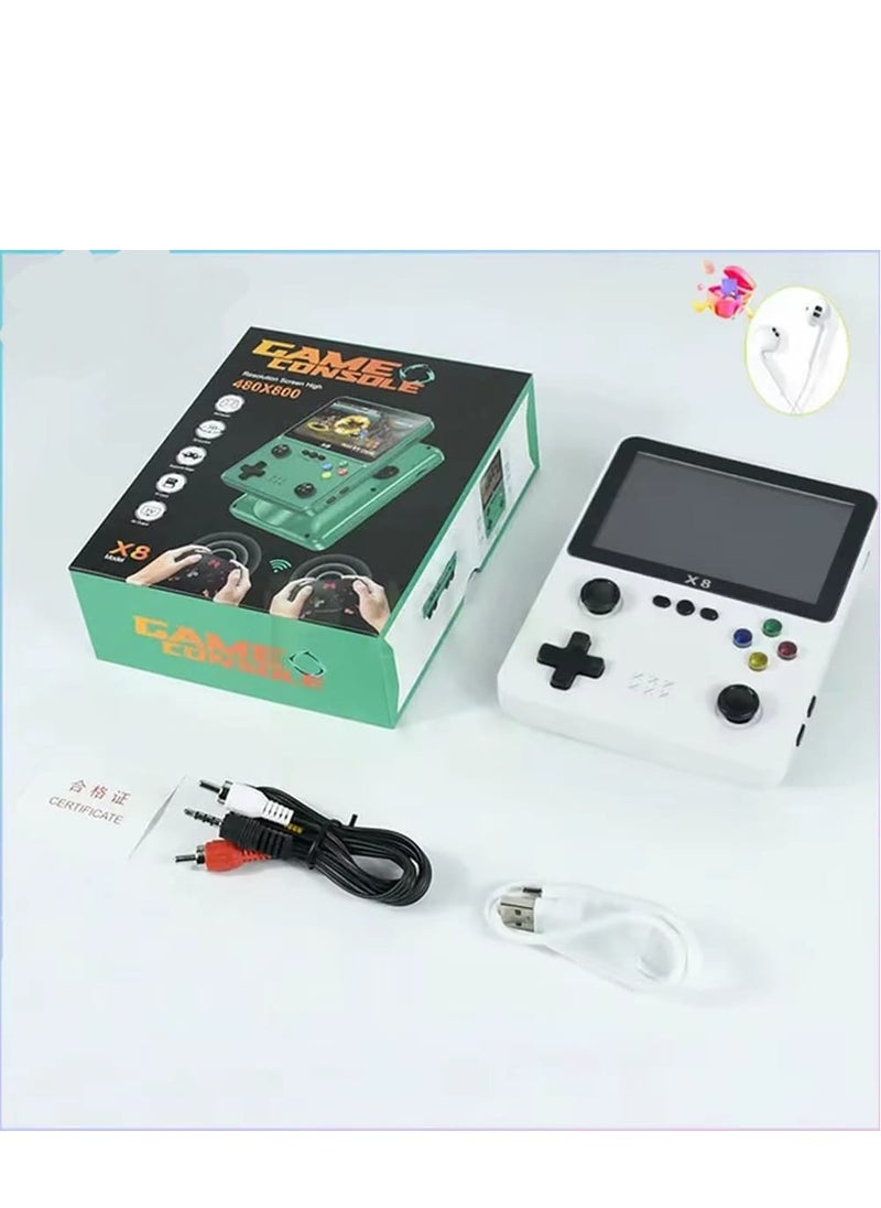 X8 Retro Handheld Video Game Console with 4 Inch LCD Screen Connect to TV with AV Cable