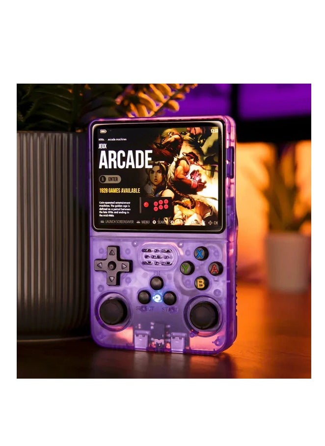 R36S Linux Handheld Retro Game Console with 64GB+16GB TF Card, 3.5 inch IPS Screen