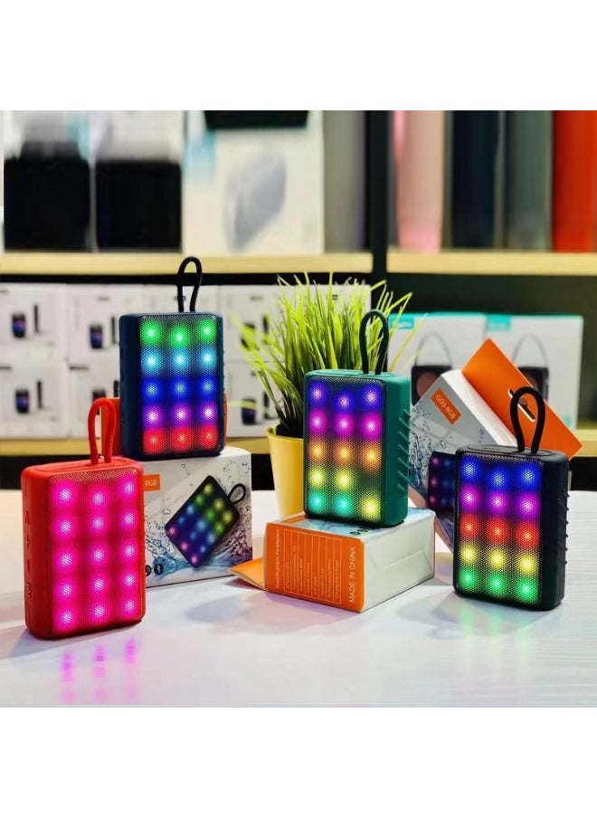 Portable Bluetooth Speaker Atmosphere Light Outdoor Car Mini Subwoofer Small Speaker Home Desktop Wireless Speaker