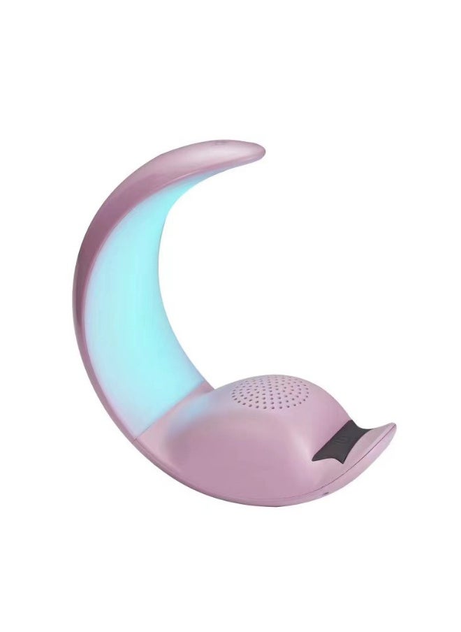 Moon Light Bluetooth Speaker Subwoofer Outdoor Portable Home Desktop Touch Light Bedside Nightlight Mini Speaker