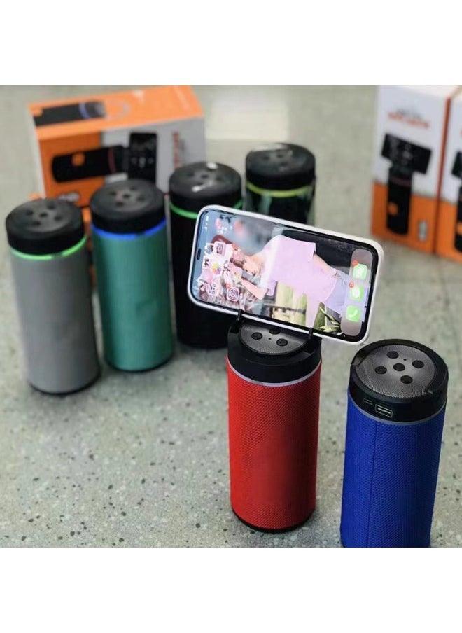 Portable Bluetooth Speaker Subwoofer Outdoor Portable Card Small Speaker Home Desktop Mobile Phone Stand Wireless Speaker