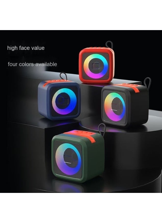 Bluetooth Speaker With Ambient Light Outdoor Car High-power Heavy Subwoofer Home Desktop Mini Speaker
