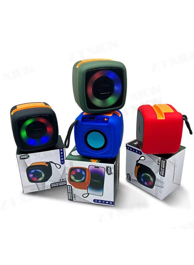 Bluetooth Speaker With Ambient Light Outdoor Car High-power Heavy Subwoofer Home Desktop Mini Speaker