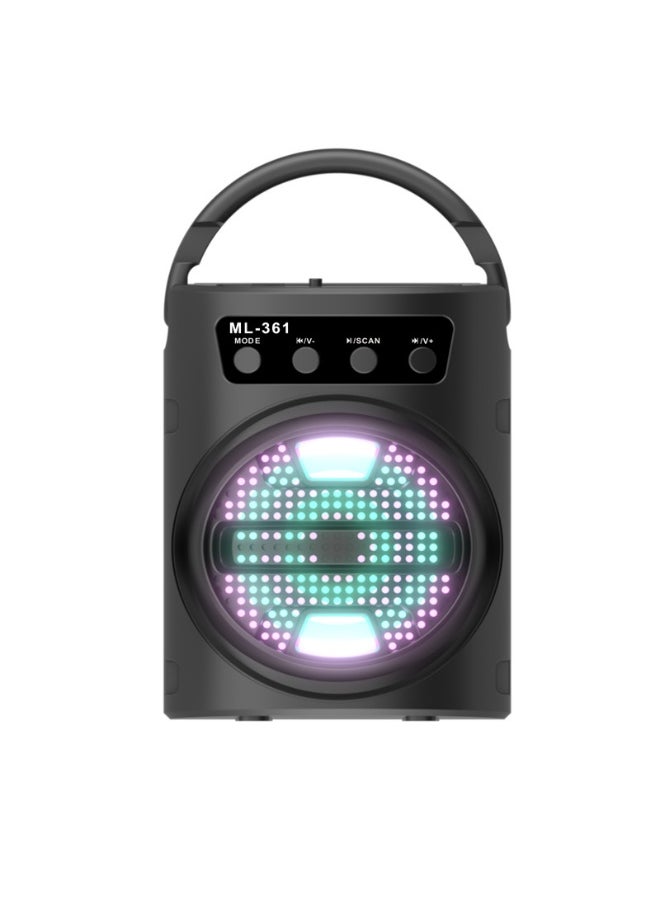 3 Inch Portable Bluetooth Speaker Mini Subwoofer Outdoor Home Portable Microphone K Song Square Dance Stereo