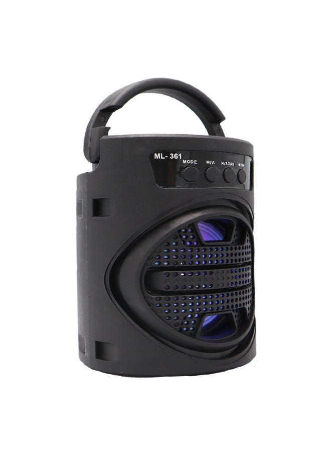 3 Inch Portable Bluetooth Speaker Mini Subwoofer Outdoor Home Portable Microphone K Song Square Dance Stereo