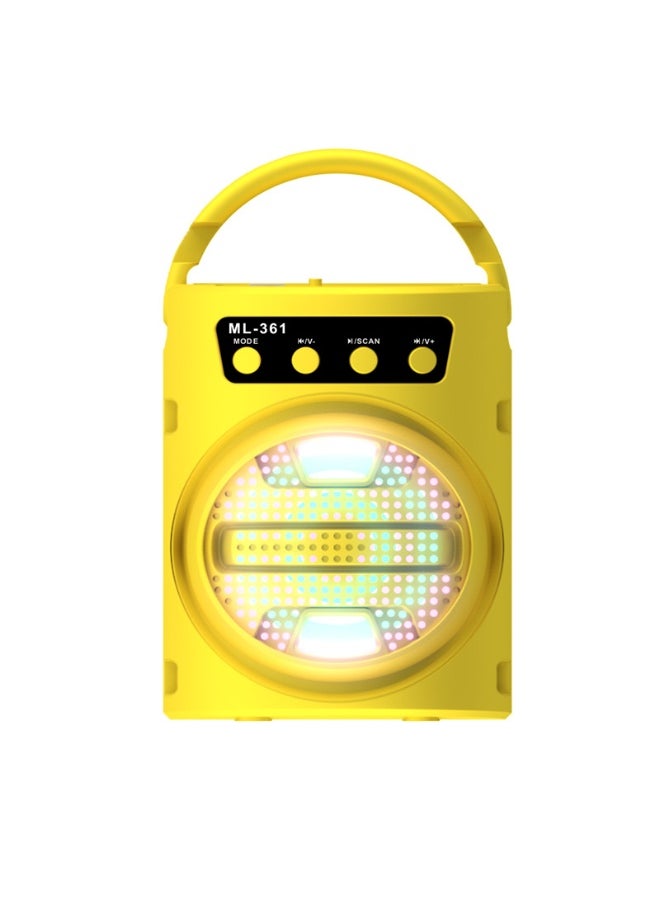 3 Inch Portable Bluetooth Speaker Mini Subwoofer Outdoor Home Portable Microphone K Song Square Dance Stereo