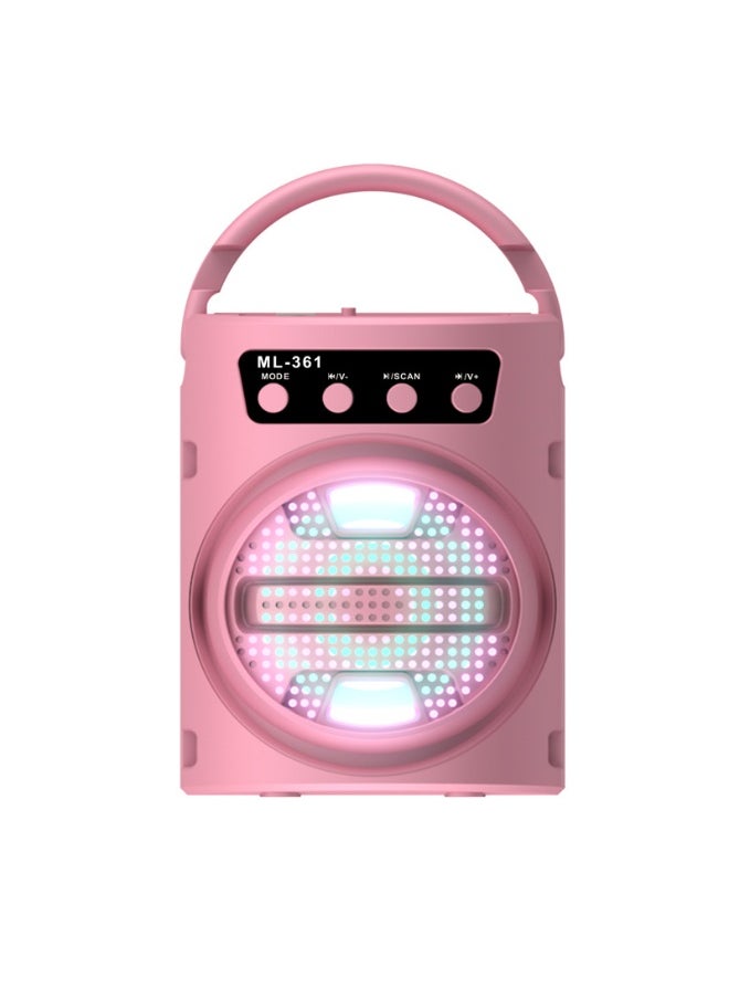 3 Inch Portable Bluetooth Speaker Mini Subwoofer Outdoor Home Portable Microphone K Song Square Dance Stereo