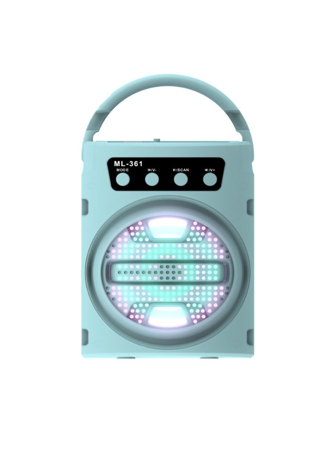 3 Inch Portable Bluetooth Speaker Mini Subwoofer Outdoor Home Portable Microphone K Song Square Dance Stereo