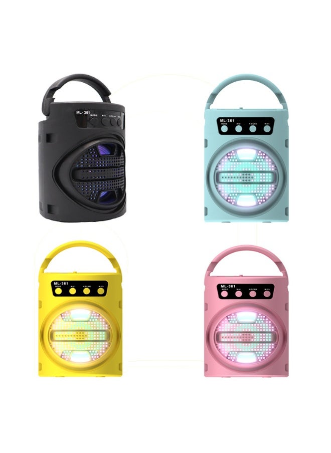 3 Inch Portable Bluetooth Speaker Mini Subwoofer Outdoor Home Portable Microphone K Song Square Dance Stereo