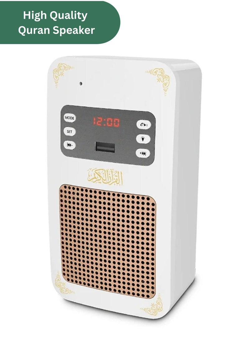 AL RAID Holy Wall Speaker Bluetooth Al- Quran Light Speaker SQ669-App Control, Night Light, 8GB Memory & USB Connection
