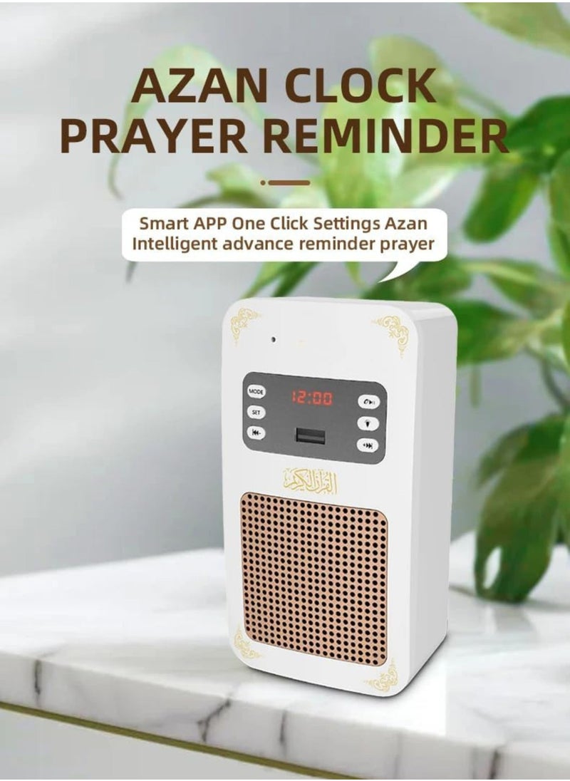 AL RAID Holy Wall Speaker Bluetooth Al- Quran Light Speaker SQ669-App Control, Night Light, 8GB Memory & USB Connection