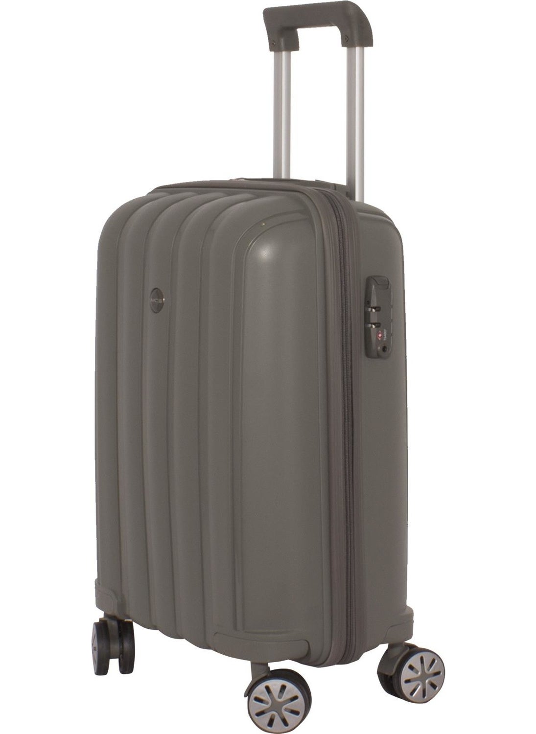 Luxury Unbreakable Gray Cabin Size PP Suitcase - V305