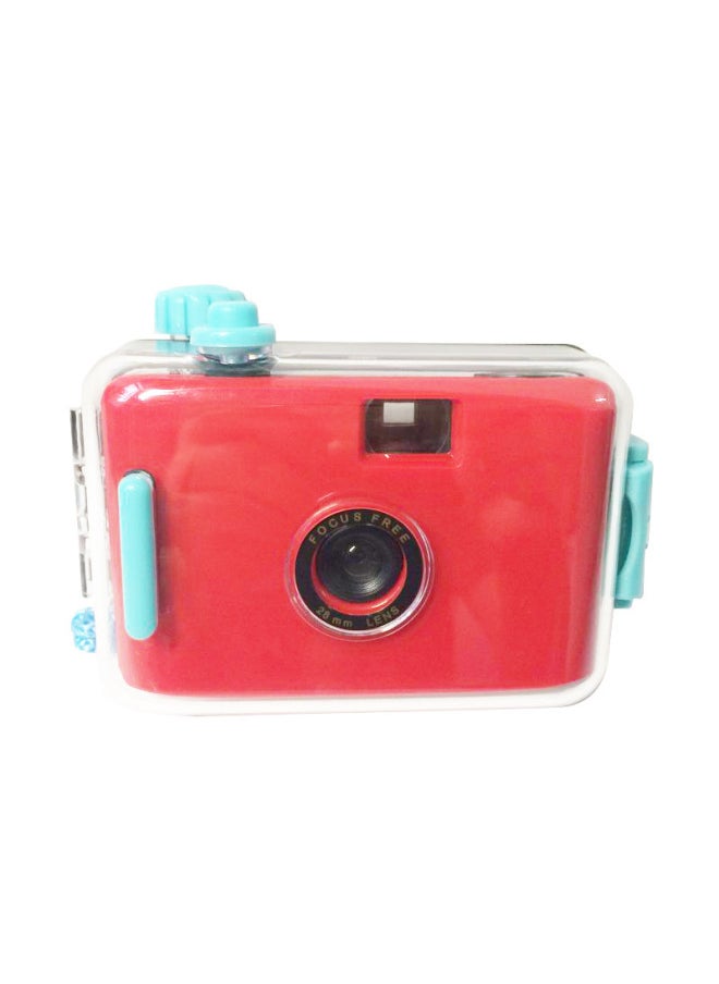 Red Pink Shell Adult Kids Science Diy Shell Retro Camera Gift Film Fool Camera Manufacturer-Color:Red Green Shell