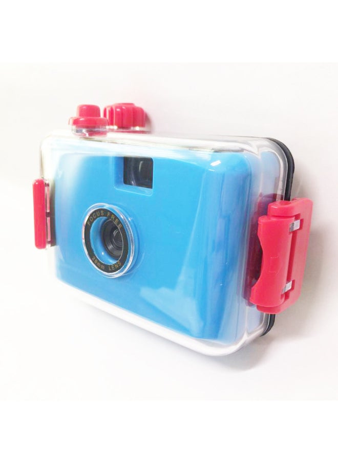 Dark Blue And Red Shell Spot Non-disposable Film Camera Simple And Compact Student Birthday Gift Camera-Color:Dark Blue Blue Shell