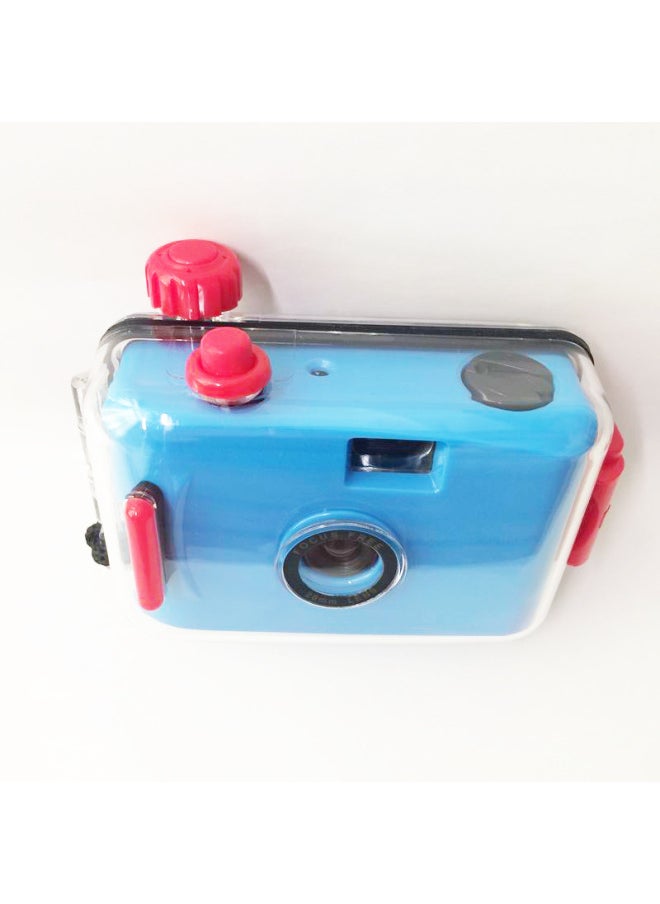 Dark Blue And Red Shell Spot Non-disposable Film Camera Simple And Compact Student Birthday Gift Camera-Color:Dark Blue Blue Shell