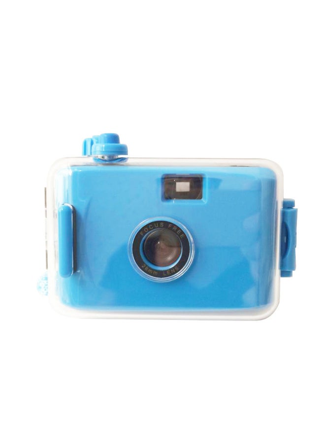 Dark Blue And Red Shell Spot Non-disposable Film Camera Simple And Compact Student Birthday Gift Camera-Color:Dark Blue Blue Shell