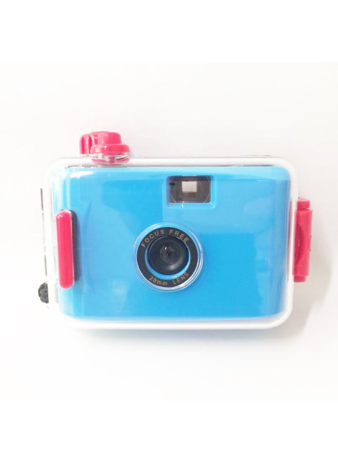 Dark Blue And Red Shell Spot Non-disposable Film Camera Simple And Compact Student Birthday Gift Camera-Color:Dark Blue Blue Shell