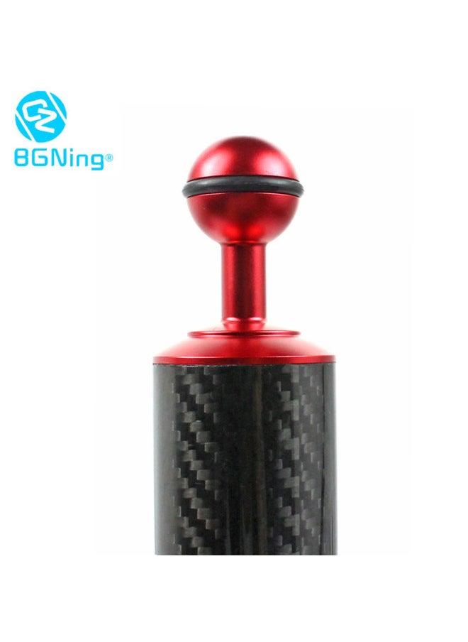 BGNING Diving Photography Carbon Fiber Buoyancy Arm Diameter 40mm One Inch Double Ball Head Handheld Bracket Photography Equipment-Color: Buoyancy 241g