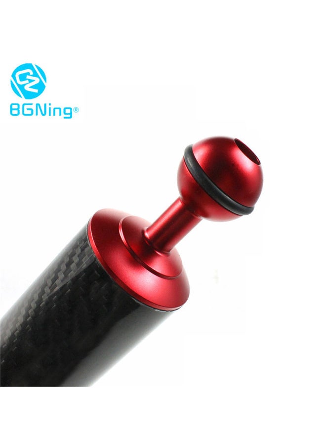 BGNING Diving Photography Carbon Fiber Buoyancy Arm Diameter 40mm One Inch Double Ball Head Handheld Bracket Photography Equipment-Color: Buoyancy 241g