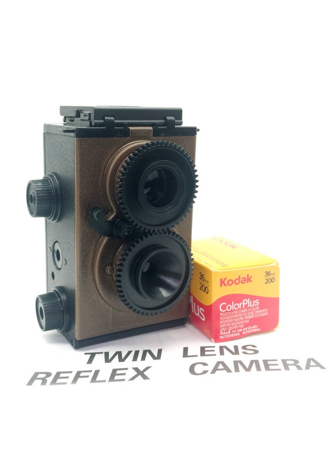 Film Machine NOMO Handmade DIY Film Double Reverse Retro Nostalgic Old-fashioned Fool Photo Gift Science For Adults-Color:Bronze + Package Three