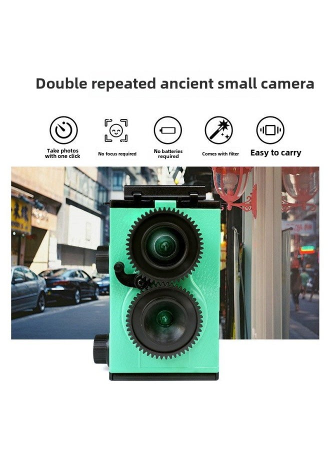 Film Machine NOMO Handmade DIY Film Double Reverse Retro Nostalgic Old-fashioned Fool Photo Gift Science For Adults-Color:Bronze + Package Three