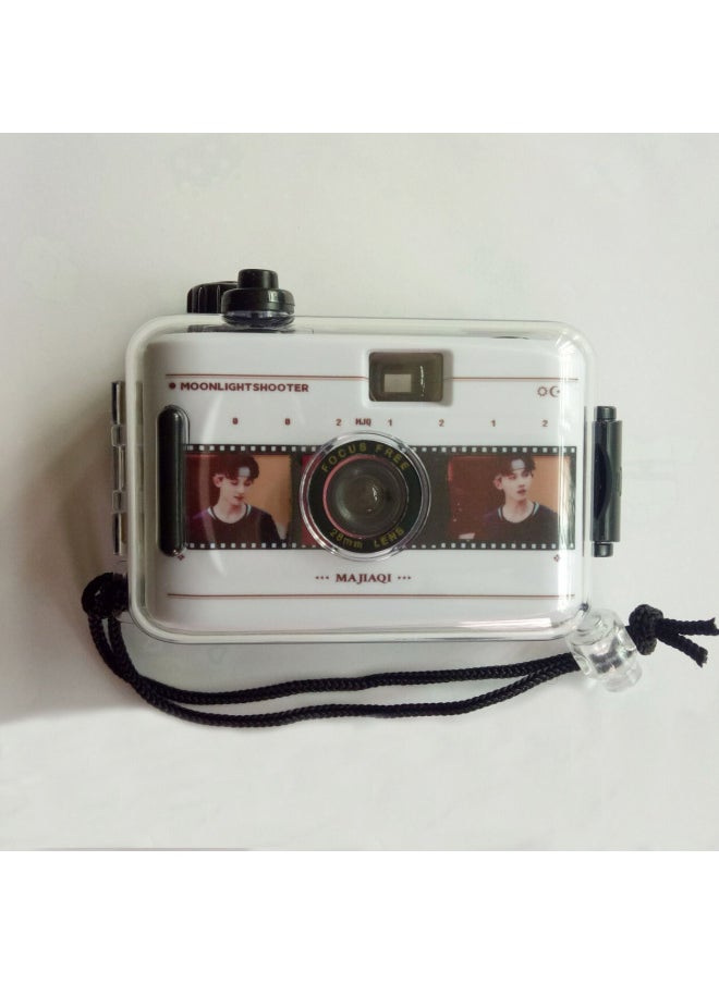 Picture LOGO Special Manufacturer Multi-purpose Waterproof Fool Retro Film Camera 135 Film-Color:White Red Shell
