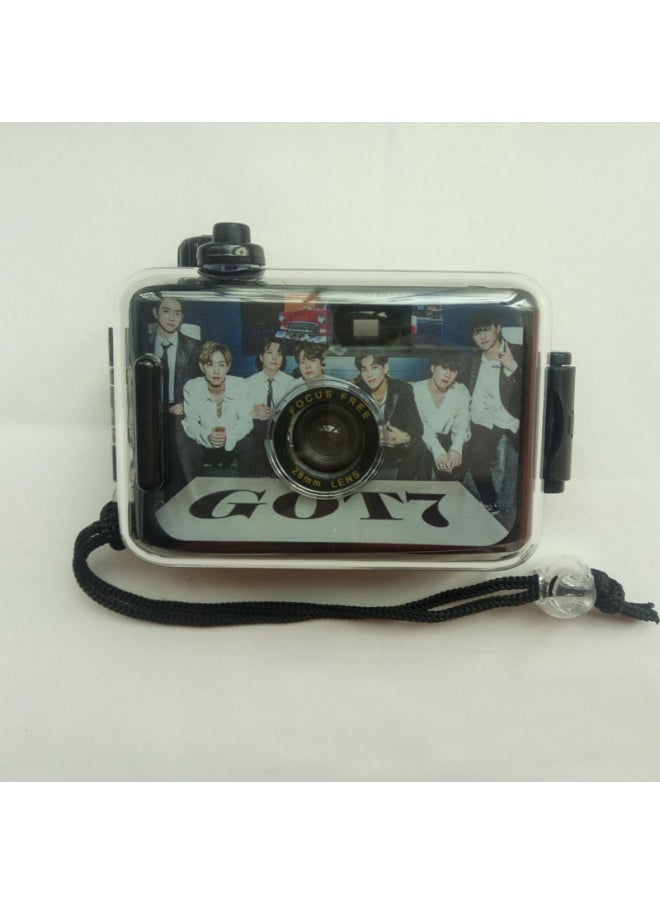 Picture LOGO Special Manufacturer Multi-purpose Waterproof Fool Retro Film Camera 135 Film-Color:White Red Shell