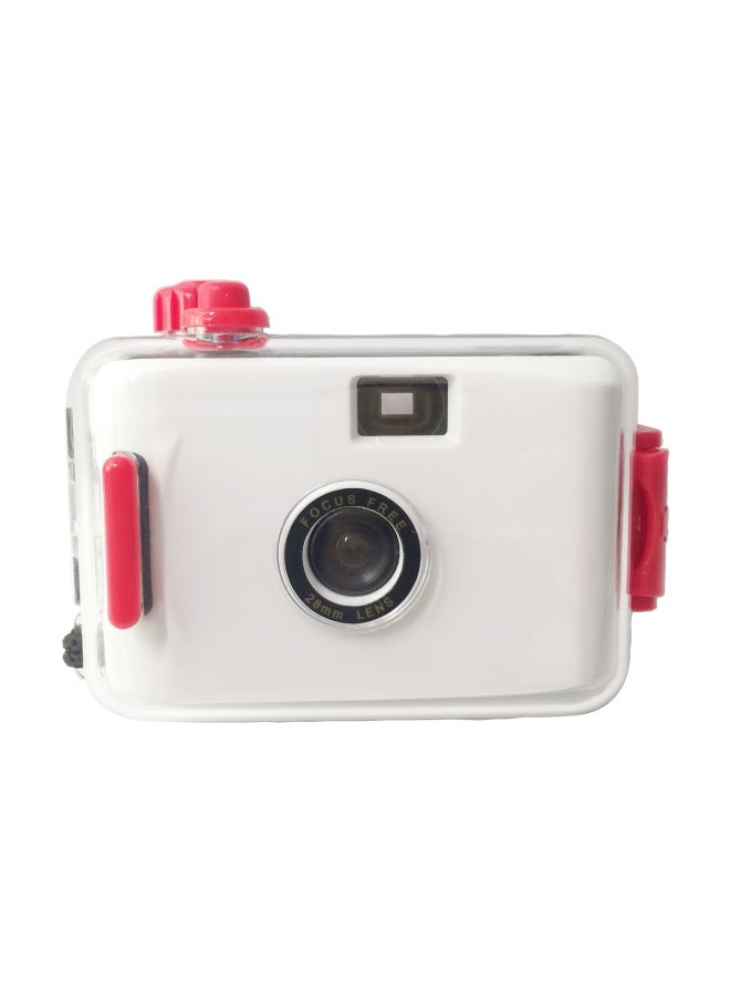 Picture LOGO Special Manufacturer Multi-purpose Waterproof Fool Retro Film Camera 135 Film-Color:White Red Shell