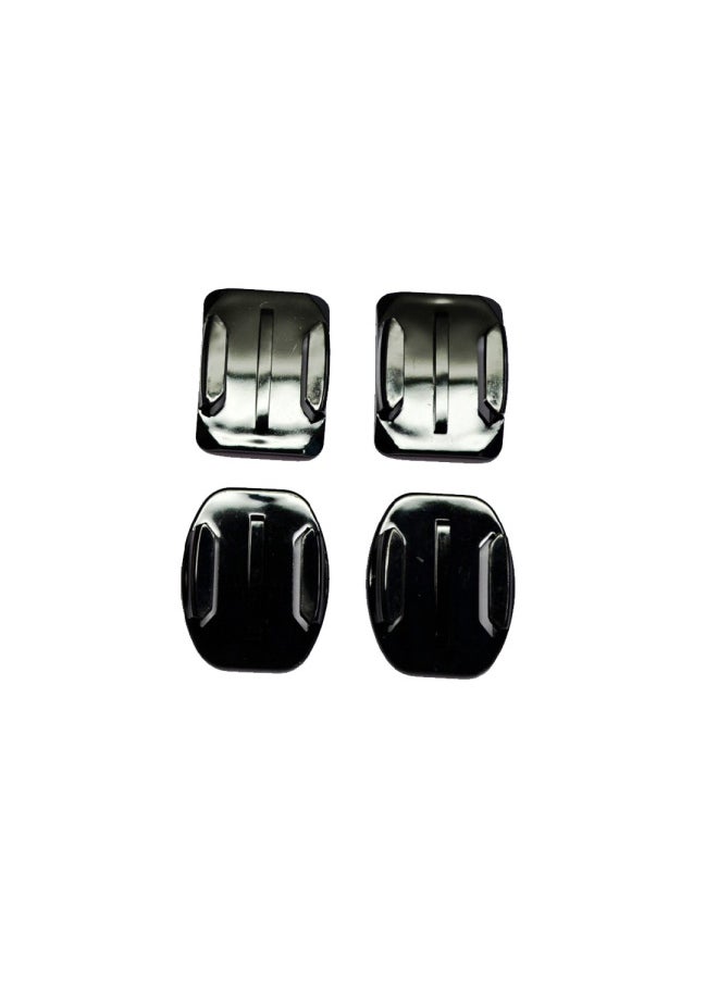 Plane Cambered Helmet Plastic Base For GOPRO Camera Accessories DJI Accessories (Specials)-Color:Black