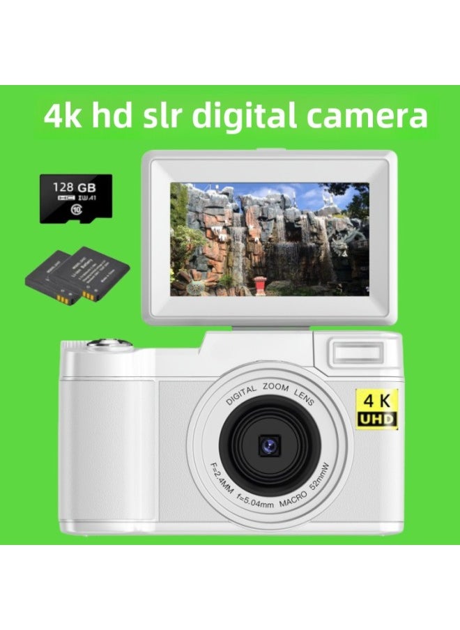 E-commerce Digital Camera Video Camera 48 Million Full HD 4K With Flip HD Screen R200S-Color:Black Standard Chinese Version