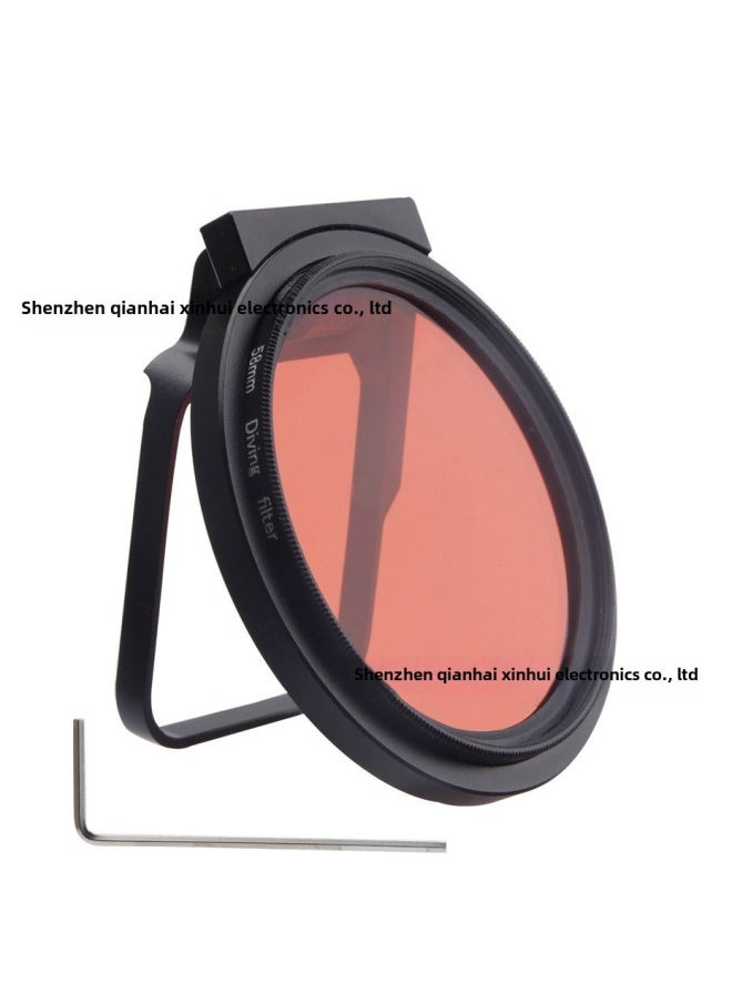 Gopro Hero7/6/5 Diving Red Filter Set Dog 7 Doubling Close-up Polarizer Macro Mirror Diving Accessories-Color:Diving Red + Diving Purple + 24X Macro Mirror