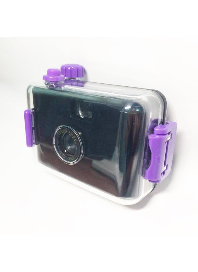 Black Purple Shell Male And Female Camera Mini Cartoon Toy Camera Waterproof Film Camera Manufacturer-Color:Black Green Shell