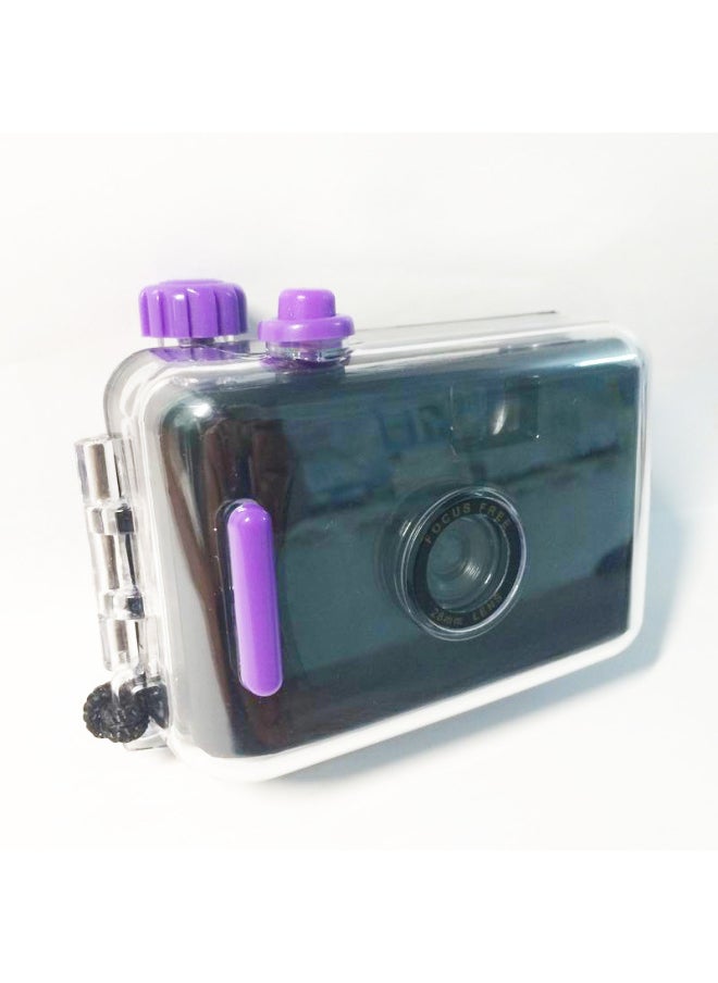 Black Purple Shell Male And Female Camera Mini Cartoon Toy Camera Waterproof Film Camera Manufacturer-Color:Black Green Shell