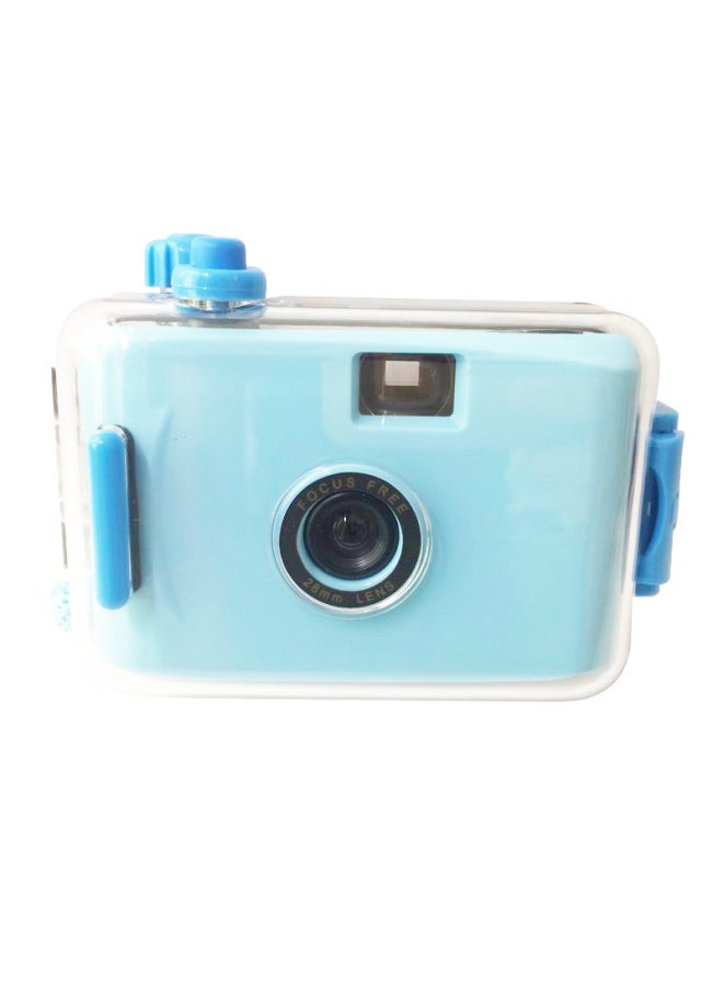 Light Blue And White Shell Ins Fool Camera Film Retro Film Popular Gift Entry Student Camera Portable-Color:Light Blue Shell