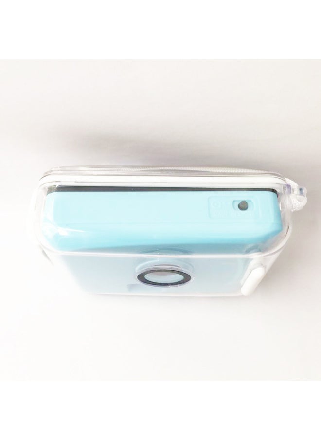 Light Blue And White Shell Ins Fool Camera Film Retro Film Popular Gift Entry Student Camera Portable-Color:Light Blue Shell