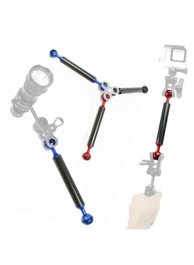 Flying Super Camera Diving Buoyancy Lamp Arm 5/6/7/8/9/10/11/12 Inch Lamp Arm D20mm Buoyancy Arm-Color:Diameter 20mm8 Inch Black