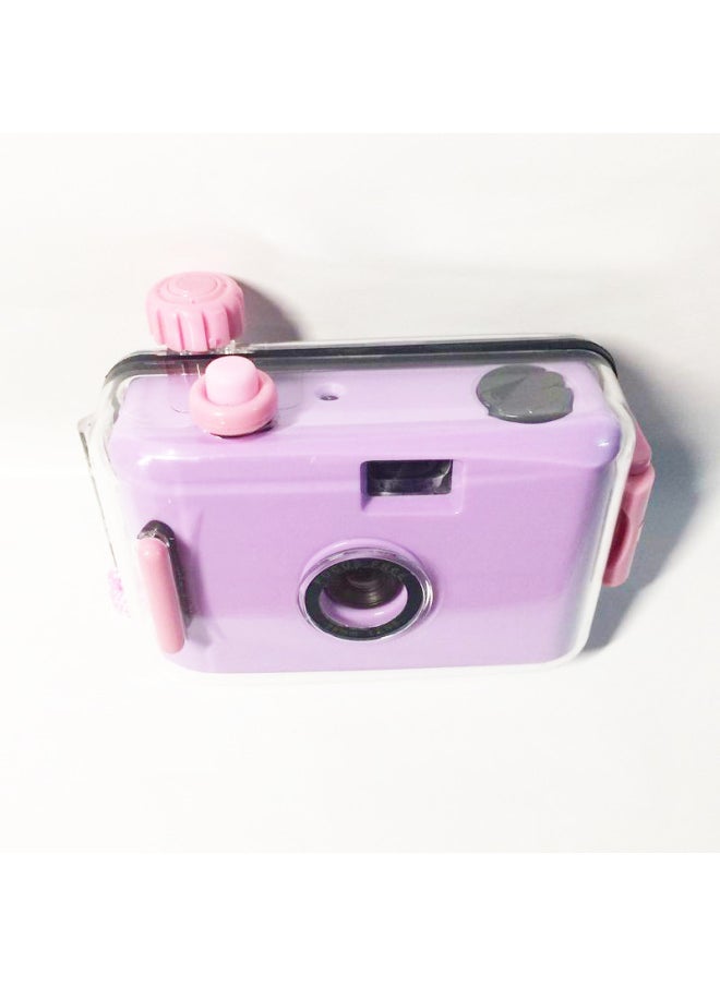 Purple Powder Shell Manual Fool Camera Film Retro Student Entry-level Film Machine Hot Sale Manufacturer-Color:Purple Red Shell