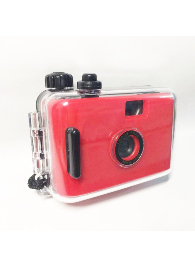 Red Black Shell Cute Film Camera Ins Fool Camera Retro Film Entry Photography Valentine's Day Small Gift-Color:Red Green Shell