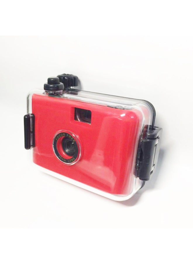 Red Black Shell Cute Film Camera Ins Fool Camera Retro Film Entry Photography Valentine's Day Small Gift-Color:Red Green Shell