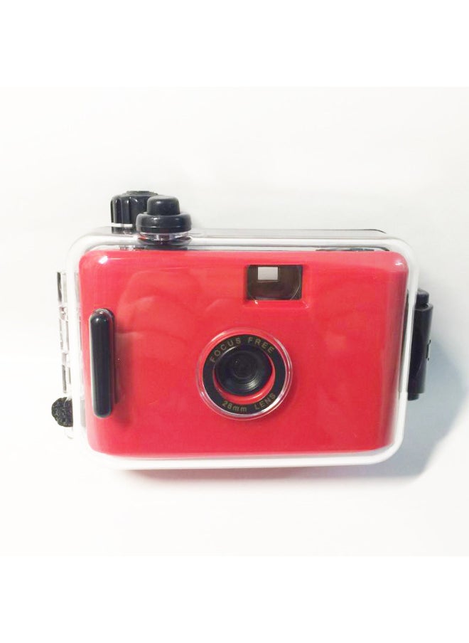 Red Black Shell Cute Film Camera Ins Fool Camera Retro Film Entry Photography Valentine's Day Small Gift-Color:Red Green Shell