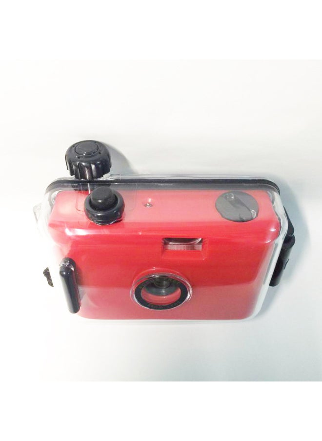 Red Black Shell Cute Film Camera Ins Fool Camera Retro Film Entry Photography Valentine's Day Small Gift-Color:Red Green Shell